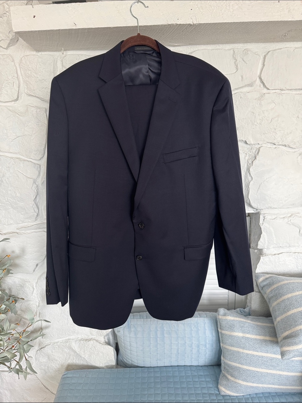 Ralph Lauren Men's Dark Navy Two-Button Suit Jacket